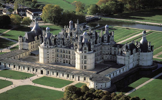 Lâu đài Chambord nơi trong truyện cổ tích