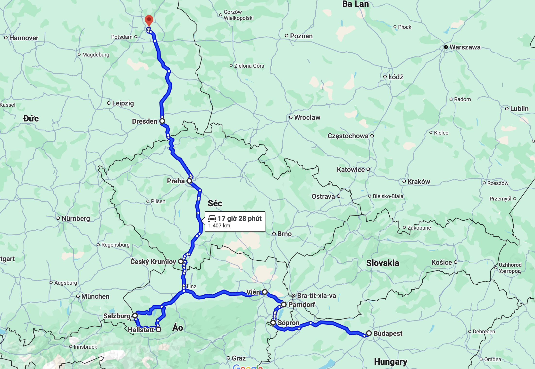 Tour trọn gói 2025 HUNGARY – ÁO – SÉC – ĐỨC 10 ngày