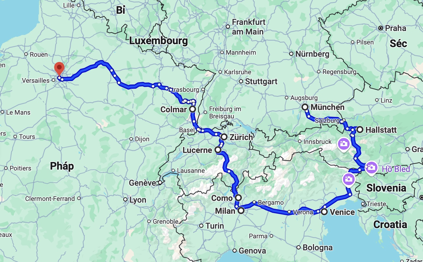 Tour GIÁNG SINH 2025 ĐÔNG – TÂY ÂU: ĐỨC – ÁO – Ý – THUỴ SỸ – PHÁP 11 ngày