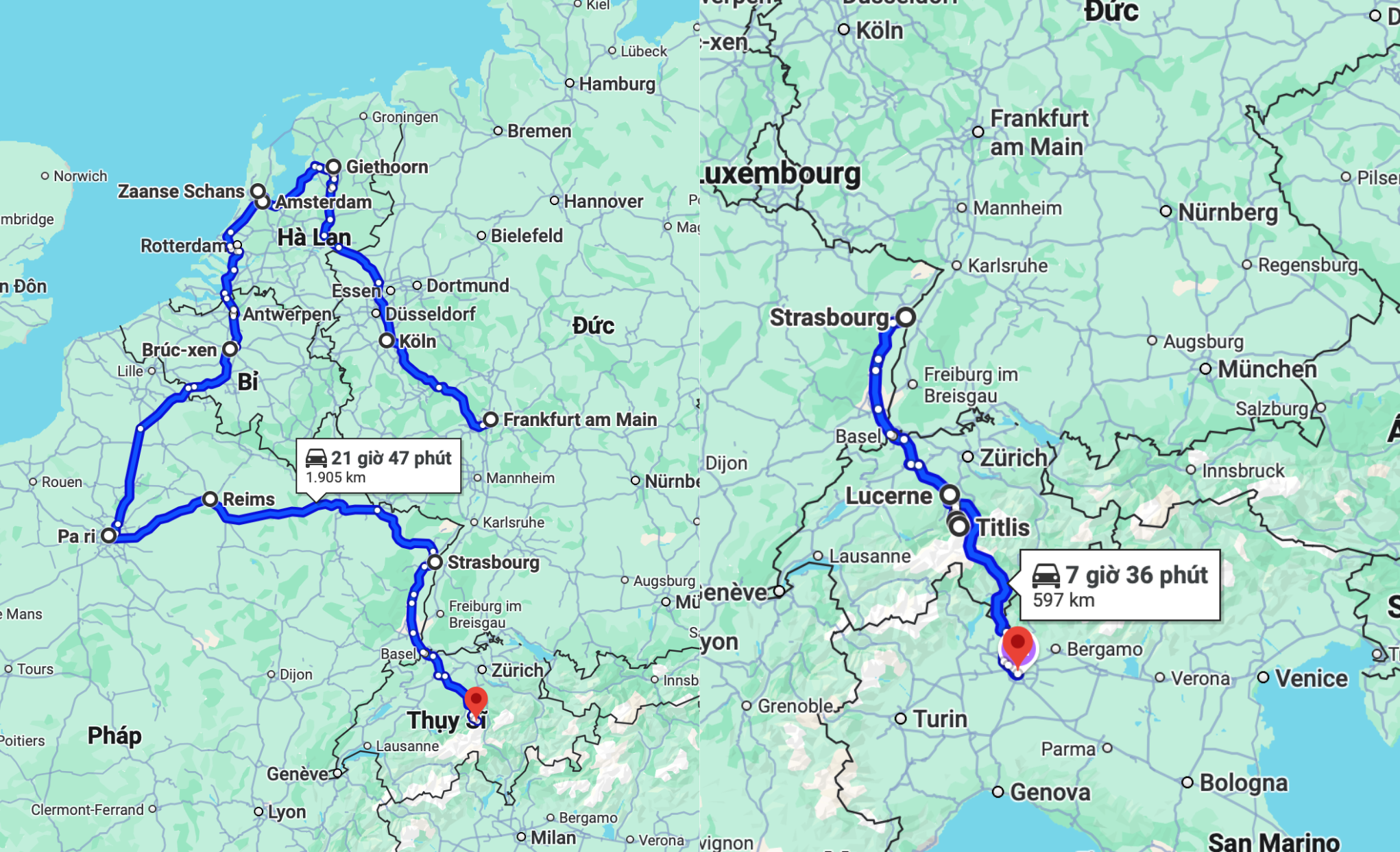 Tour trọn gói 2025 ĐỨC – HÀ LAN – BỈ – PHÁP – THUỴ SỸ- Ý 10 ngày