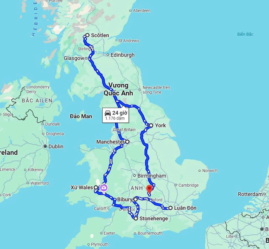 Tour trọn gói 2025 ANH – XỨ WALES – SCOTLAND 9 ngày 8 đêm