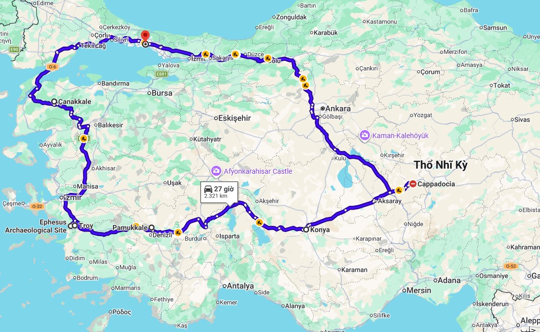 Khám Phá Huyền Thoại THỔ NHĨ KỲ – 8N7Đ (Bay TK tối)
